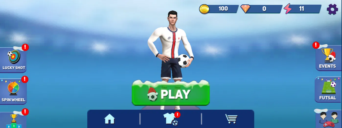 indoor soccer game horizontal screenshot