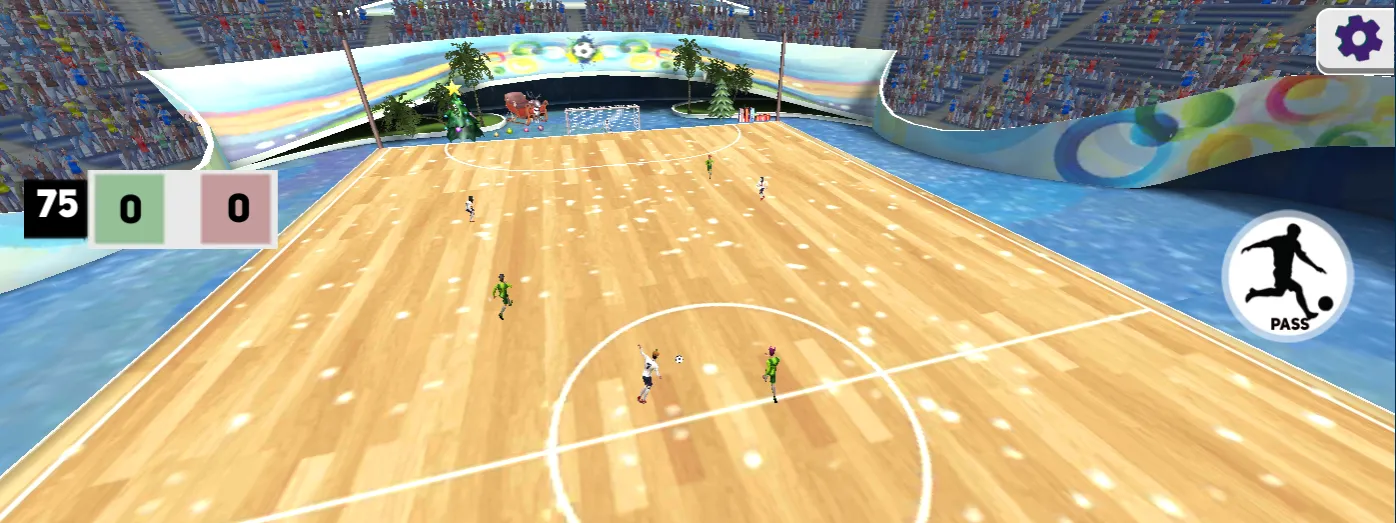 indoor soccer game horizontal screenshot