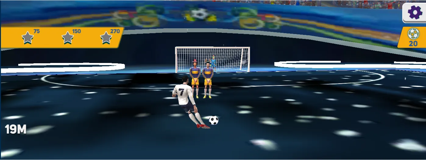 indoor soccer game horizontal screenshot